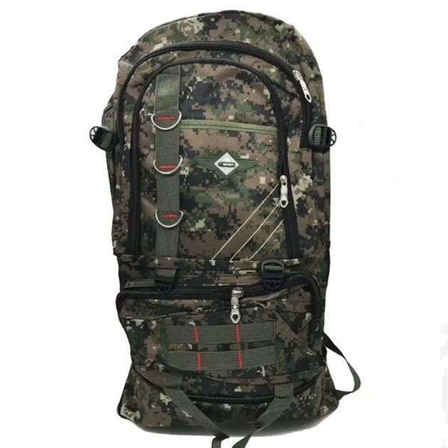 Тактичний військовий рюкзак 70л 65х40х30см JHL P-122 Sport Темний Піксель (MR54718) - зображення 1