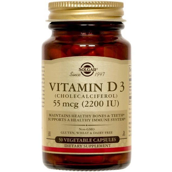 Витамин D Solgar Vitamin D3 (Cholecalciferol) 2200 IU 50 Veg Caps - Фото 1 Витамин D Solgar Vitamin D3 (Cholecalciferol) 2200 IU 50 Veg Caps - изображение 1