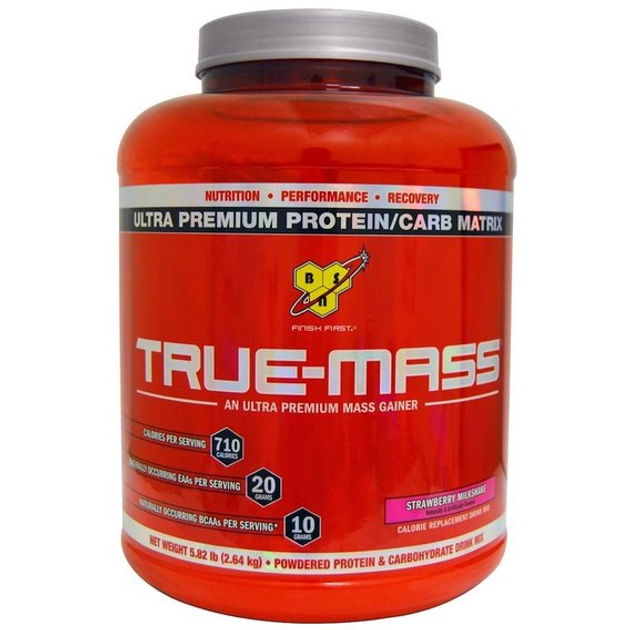 Гейнер BSN True-Mass 2640 g /16 servings/ Strawberry – фото, отзывы ...