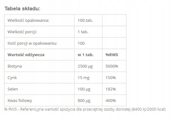 Біотин OstroVit Biotin Plus 100 Tabs – фото, відгуки, характеристики в ...