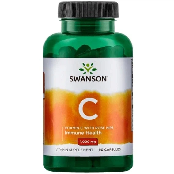Витамин C Swanson Vitamin C with Rose Hips 1000 mg 90 Caps SWA-11054 - Фото 1 Витамин C Swanson Vitamin C with Rose Hips 1000 mg 90 Caps SWA-11054 - изображение 1