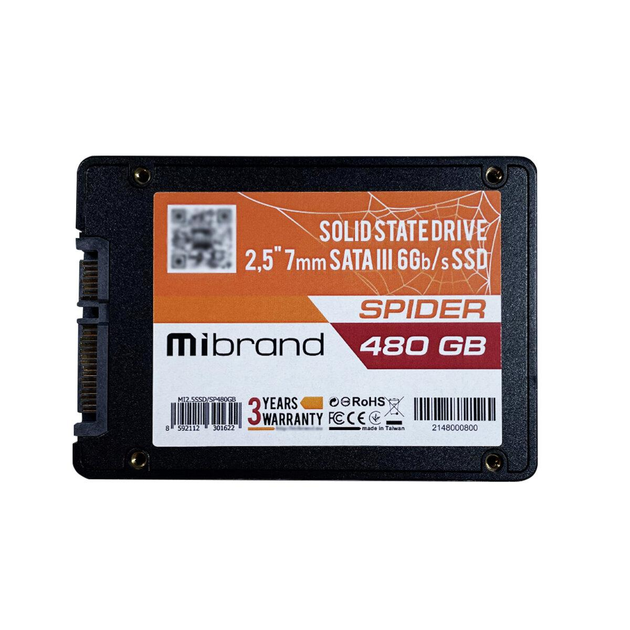 Внутренний жесткий диск для ноутбука и компьютера SSD Mibrand Spider ...