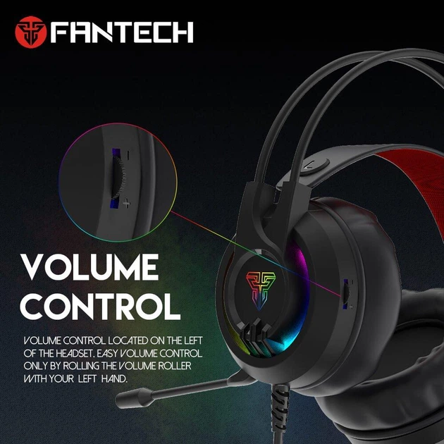 Игровые наушники гарнитура Fantech HG20 с микрофоном для компьютера и ноутбука с подсветкой - Фото 9 Игровые наушники гарнитура Fantech HG20 с микрофоном для компьютера и ноутбука с подсветкой - изображение 9