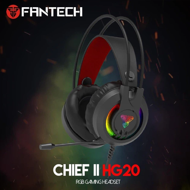Игровые наушники гарнитура Fantech HG20 с микрофоном для компьютера и ноутбука с подсветкой - Фото 10 Игровые наушники гарнитура Fantech HG20 с микрофоном для компьютера и ноутбука с подсветкой - изображение 10