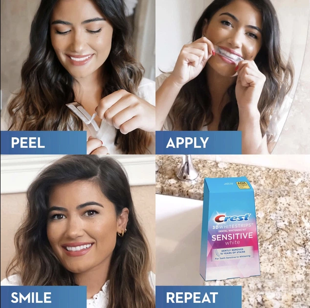 Відбілюючі смужки Crest 3D White Whitestrips Sensitive 26 шт