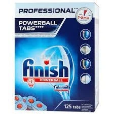 Таблетки для профессиональных посудомойок Finish Powerball Professional Tabs c Calgonit 125 шт - изображение 4