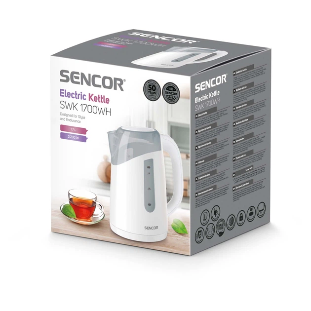 Електрочайник Sencor SWK1700WH - зображення 2