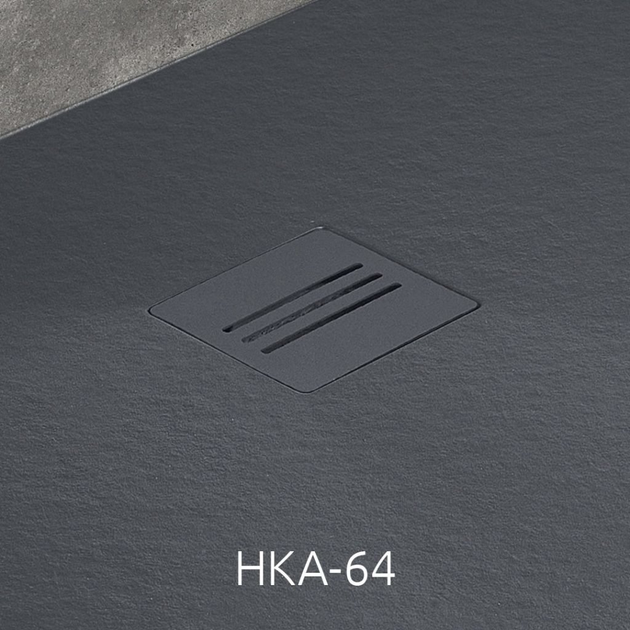 Душовий піддон RADAWAY Kyntos F 140x70 колір антрацит HKF14070-64 - зображення 6