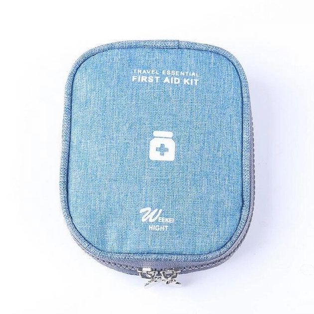 Аптечка сумка органайзер для медикаментів для подорожей для дому 14х11х3 см (473260-Prob) Синя - зображення 2