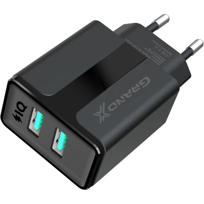Зарядний пристрій Grand-X 5V 2,1A Black + cable USB-Lightning (CH15LTB) - зображення 4