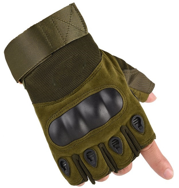 Перчатки тактические беспалые Oakley M, олива - изображение 1