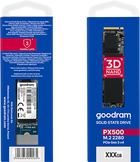 SSD диск Goodram PX500 Gen.2 512GB M.2 2280 PCIe 3.0 x4 NVMe 3D NAND TLC (SSDPR-PX500-512-80-G2) - зображення 6