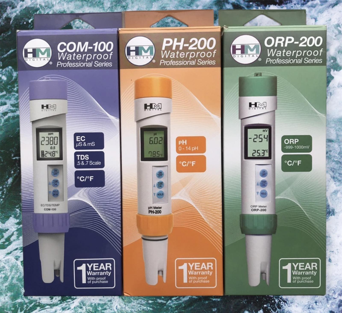 Набор профессиональных приборов HM Digital PH-200/COM-100/ORP-200(pH ...