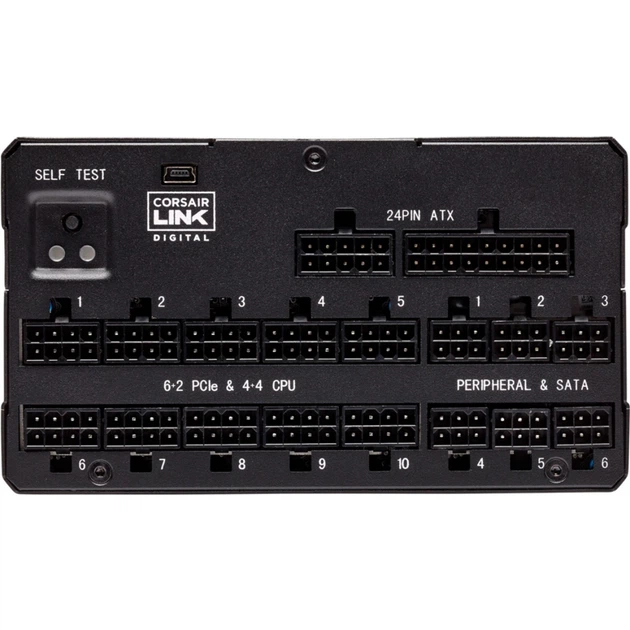 Блок питания Corsair 1600W AX1600i Digital ATX (CP-9020087-EU) - Фото 7 Блок питания Corsair 1600W AX1600i Digital ATX (CP-9020087-EU) - изображение 7