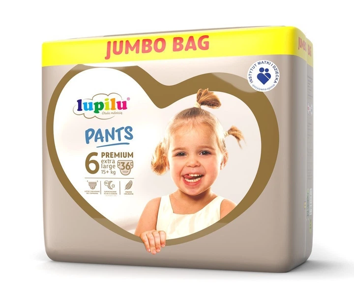 Підгузники - трусики Lupilu Pantsy Premium Jumbo Bag Розмір 6 Extra Large, 15+ кг, 36 шт - Фото 2 Підгузники - трусики Lupilu Pantsy Premium Jumbo Bag Розмір 6 Extra Large, 15+ кг, 36 шт - зображення 2