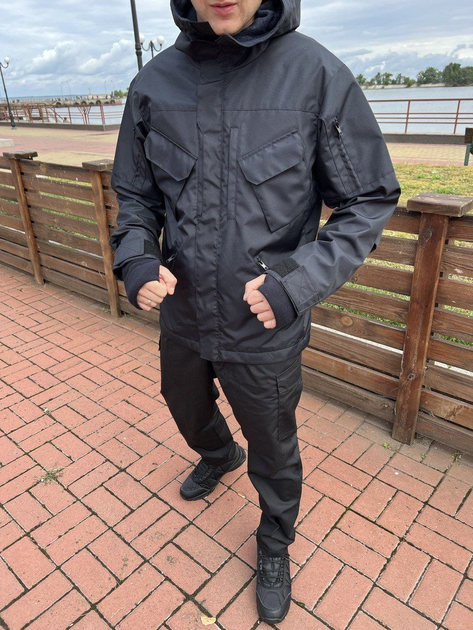 Тактична куртка чоловіча тепла Gosp 3XL Чорна - изображение 2