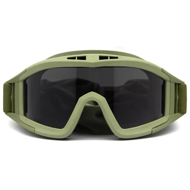 Тактичні захисні окуляри (маска) ArmorStandart RK2 з 3 лінзами Green (ARM62031) Зелений 62031 - зображення 1