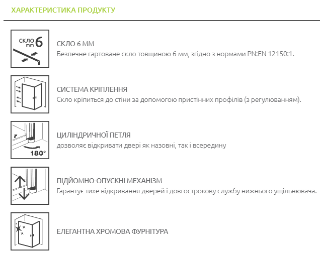 Стеклянная шторка для ванны RADAWAY Eos II PND 110 правая 1206211-01R - изображение 3