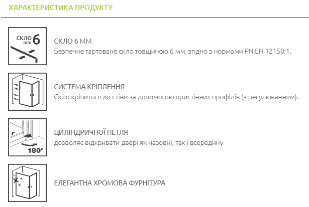 Стеклянная шторка для ванны RADAWAY Eos PNW3 99-100см 1205301-101 - изображение 3