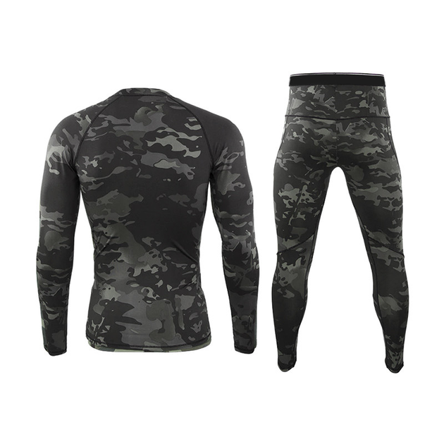 Мужское термобелье Lesko A152 Camouflage Black M для холодной погоды ...