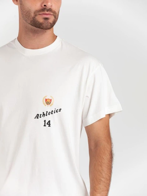 T-shirt męski Bel-Air Athletics 30BELM107216250-02 L Biały (8056353007021) - obraz 3