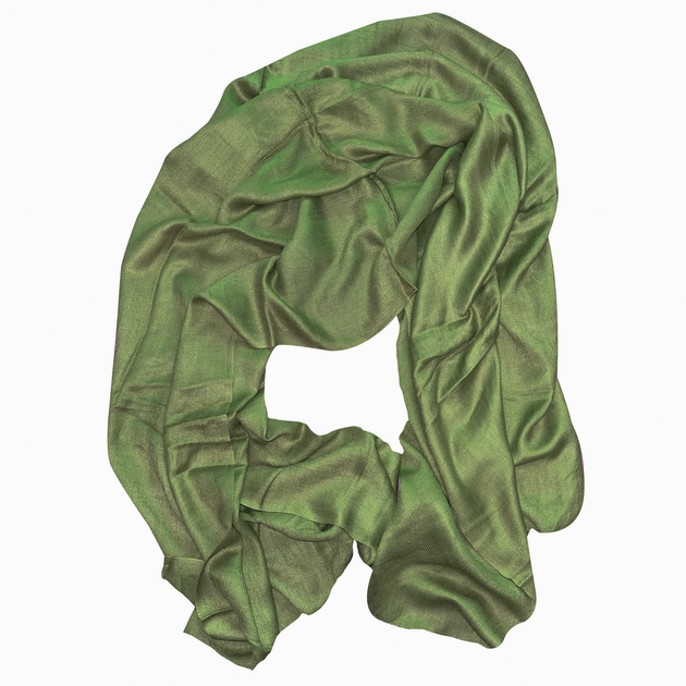 Шарф из вискозы зеленый Silk Route a-1460 180х75 см 