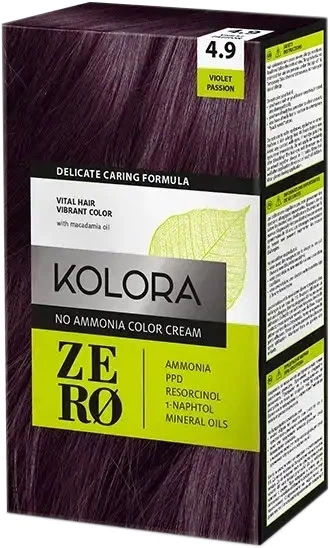 Краска для волос Aroma Kolora Zero 4.9 Фиолетовая страсть 60 мл (5060481450997) - Фото 1 Краска для волос Aroma Kolora Zero 4.9 Фиолетовая страсть 60 мл (5060481450997) - изображение 1