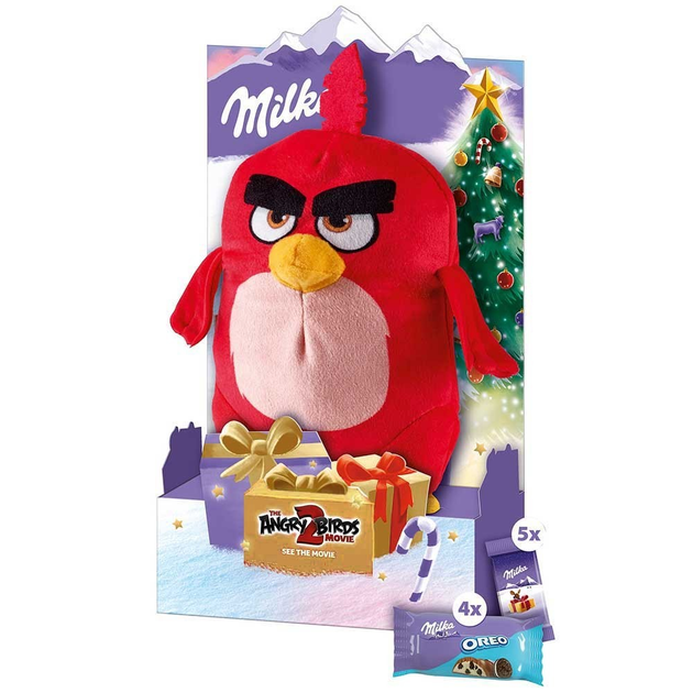 Подарочный набор шоколада Milka + игрушка Angry Birds RED 96.5 г ...