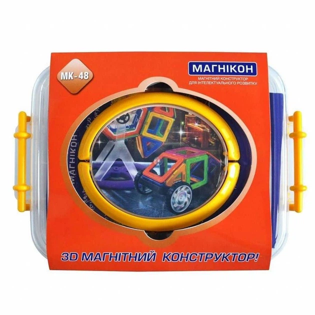 Конструктор Магнікон 48 деталей (МК-48) (817546242) - зображення 5