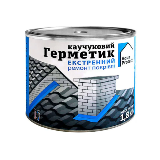 Герметик каучуковый кровельный Aqua Protect серый 1.8кг – фото, отзывы ...
