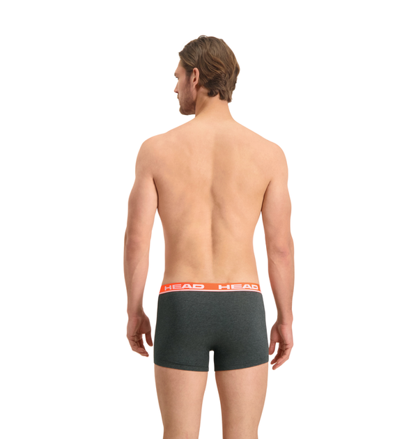 Трусы-боксеры Head BASIC BOXER 2P Серый; Красный M (701202741-011) - Фото 3 Трусы-боксеры Head BASIC BOXER 2P Серый; Красный M (701202741-011) - изображение 3