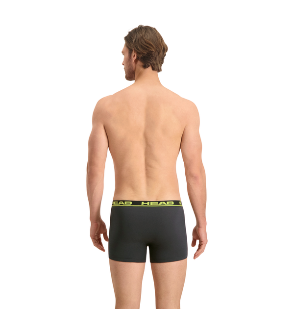 Трусы-боксеры Head BASIC BOXER 2P Графитовый, Желтый XL (701202741-009 XL) - Фото 3 Трусы-боксеры Head BASIC BOXER 2P Графитовый, Желтый XL (701202741-009 XL) - изображение 3