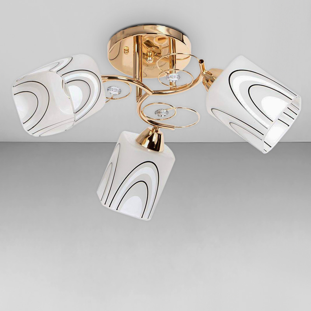 Люстра потолочная Light House SH-17001/3F FG золото – фото, отзывы ...