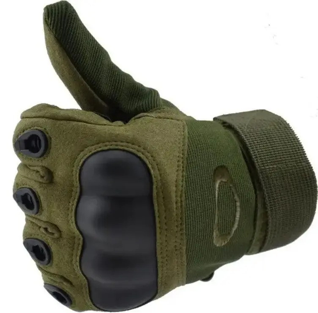 Перчатки тактические полнопалые Oakley M олива - изображение 2