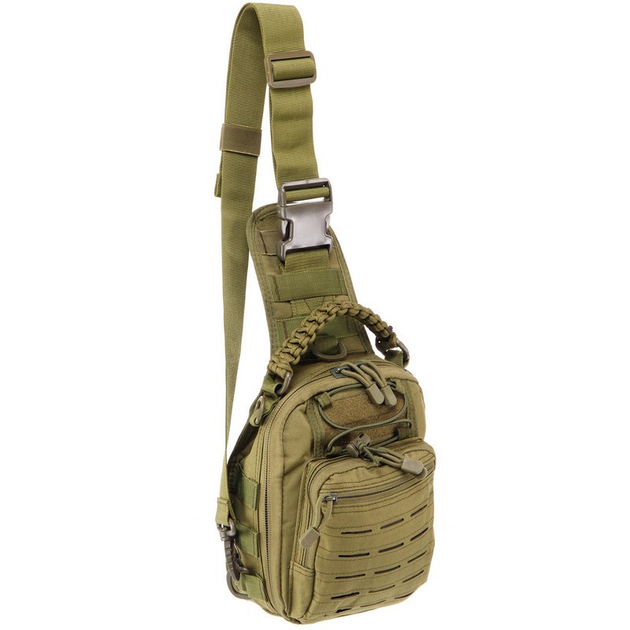 Рюкзак тактический патрульный однолямочный Zelart ZK-14 6 литров Olive - изображение 1