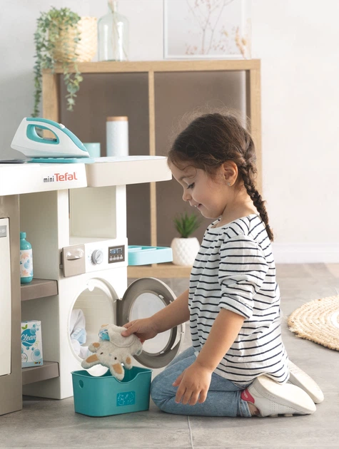 Інтерактивний набір Smoby Toys 2в1 Тефаль Кухня + Пральня (311050) (3032163110507) - зображення 12