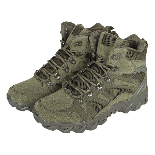 Ботинки тактические Lesko GZ702 Green р.44 мужская дышащая военная обувь taktical - изображение 1