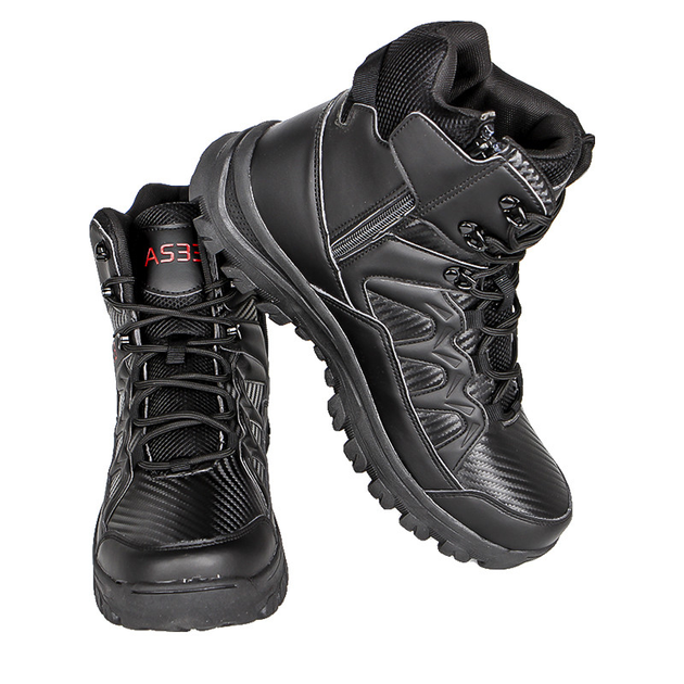 Ботинки Lesko GZ706 Black р.45 обувь мужская демисезонная на шнуровке - изображение 2