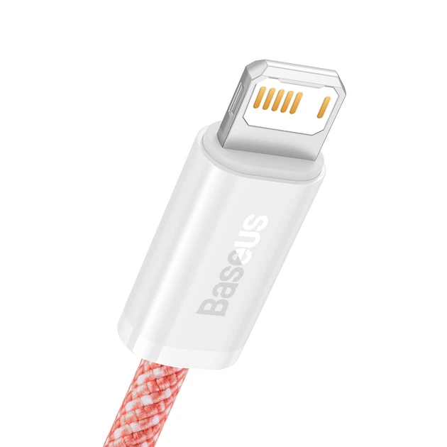 Кабель Baseus Dynamic Series Fast Charging Data cabel USB to iP 2.4A 2m (CALD000507) Orange - Фото 2 Кабель Baseus Dynamic Series Fast Charging Data cabel USB to iP 2.4A 2m (CALD000507) Orange - зображення 2