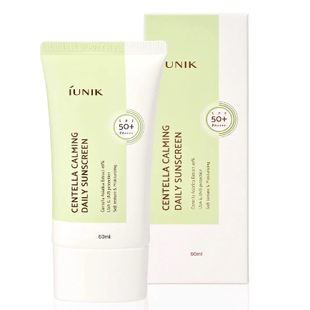 Сонцезахисний крем із екстрактом центели IUNIK Centella Calming Daily Moisture Suncreen Reef-Safe UVA UVB, SPF 50+ PA++++ 60 ml - Фото 1 Сонцезахисний крем із екстрактом центели IUNIK Centella Calming Daily Moisture Suncreen Reef-Safe UVA UVB, SPF 50+ PA++++ 60 ml - зображення 1