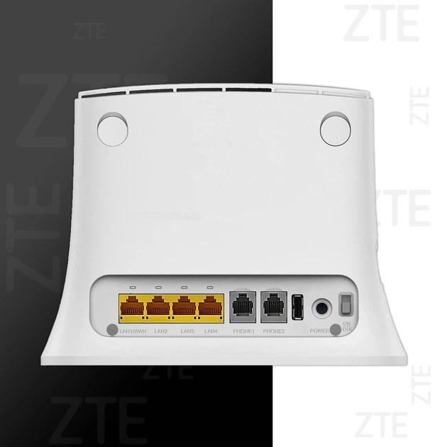 4G LTE стаціонарний WiFi роутер ZTE MF283U LTE | Швидкість до 150 Мбіт/с (Cat.4) | Виходи під антену | Підтримка до 32 пристроїв | Київстар, Лайфсел, Водафон - изображение 2