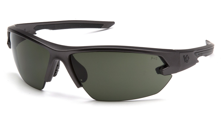 Защитные очки Venture Gear Tactical Semtex 2.0 Gun Metal Anti-Fog, чёрно-зелёные - изображение 1