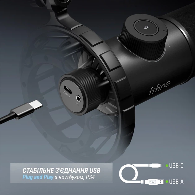 Микрофон динамический Fifine K658 USB – фото, отзывы