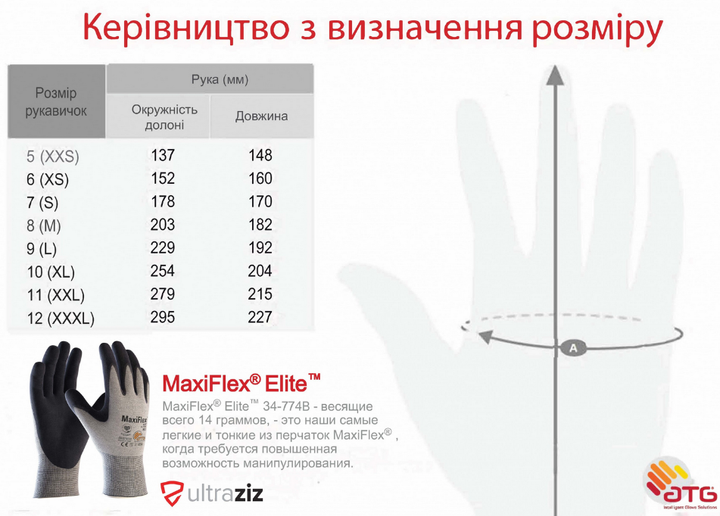 Защитные высокотехнологичные перчатки ATG Gloves MaxiFlex® Elite™ р.9/L Черно-светло-серые (34-277B) - зображення 2