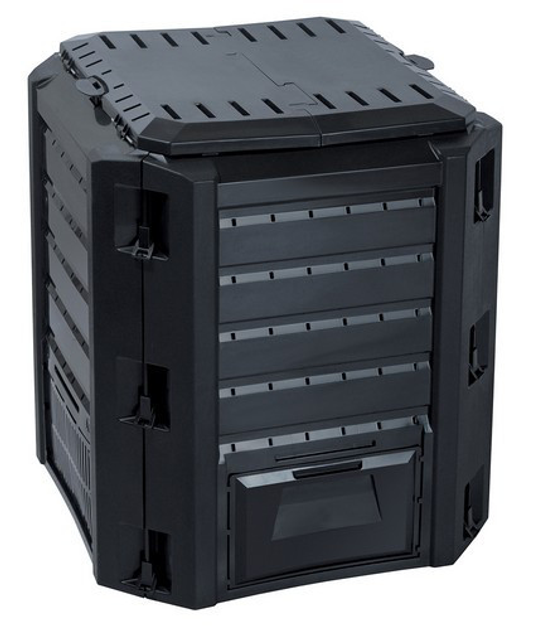 Компостер садовый COMPOGREEN 380 л Prosperplast 71,9х71,9х82,6 см (sad0001012) Черный - изображение 1