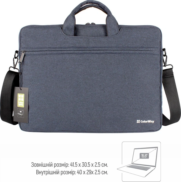Для ноутбука 15.6" ColorWay Casual, Navy (CW-LBC156-NV) - Фото 6 Для ноутбука 15.6" ColorWay Casual, Navy (CW-LBC156-NV) - зображення 6