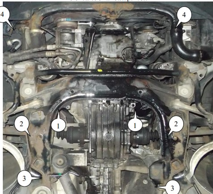 Защита картера для Audi A4 B6 2