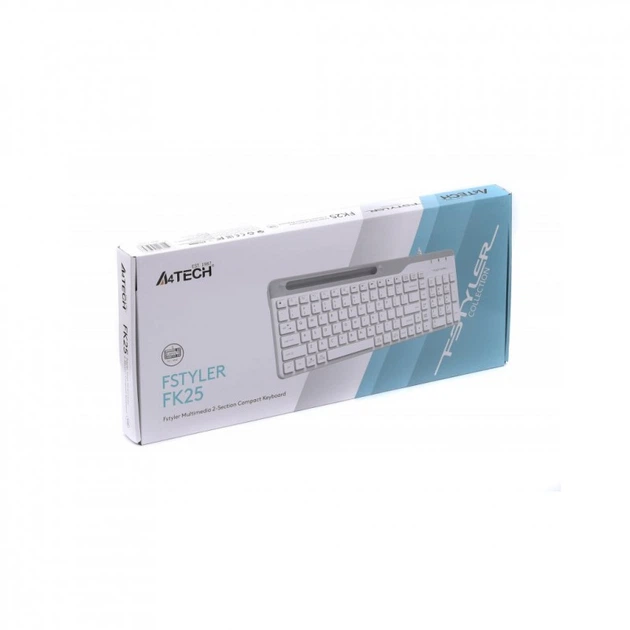 Клавиатура A4Tech FK25 USB White (4711421959896) - Фото 5 Клавиатура A4Tech FK25 USB White (4711421959896) - изображение 5