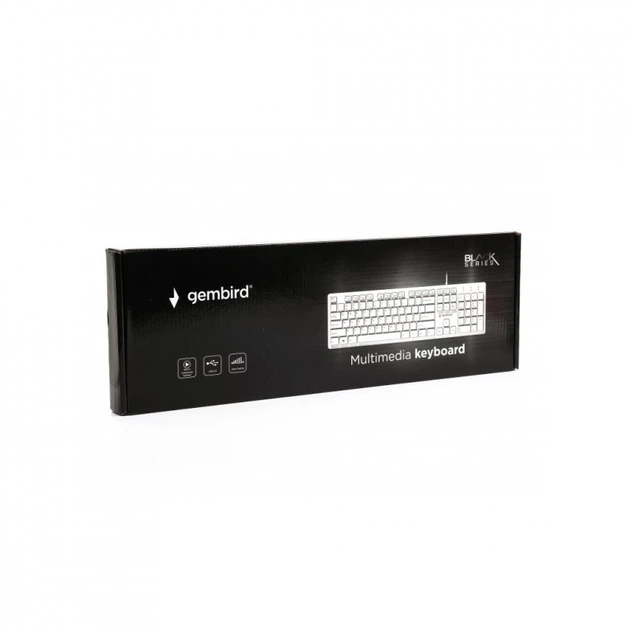 Клавиатура Gembird KB-MCH-03-W-UA USB White (KB-MCH-03-W-UA) - изображение 3