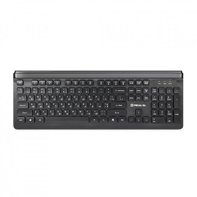 Клавіатура REAL-EL 7085 Comfort Black - Фото 3 Клавіатура REAL-EL 7085 Comfort Black - зображення 3